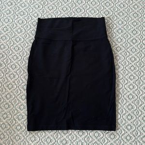 Eileen Fisher Crepe Black Pencil Skirt
